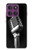 S1672 Rétro Musique Jazz Microphone Etui Coque Housse pour Motorola Edge 60 Pro