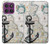 S1962 Graphique nautique Etui Coque Housse pour Motorola Edge 60 Pro