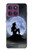 S2668 Silhouette sirène Lune Nuit Etui Coque Housse pour Motorola Edge 60 Pro