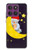 S2849 Mignon Lune Nuit Sleepy Chouette Etui Coque Housse pour Motorola Edge 60 Pro