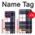 S3452 Plaid en tissu Etui Coque Housse pour Motorola Edge 60 Pro