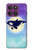 S3807 Killer Whale Orca Lune Pastel Fantaisie Etui Coque Housse pour Motorola Edge 60 Pro