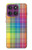S3942 Tartan à carreaux arc-en-ciel LGBTQ Etui Coque Housse pour Motorola Edge 60 Pro