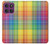 S3942 Tartan à carreaux arc-en-ciel LGBTQ Etui Coque Housse pour Motorola Edge 60 Pro