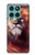 S0691 Peinture Leo Etui Coque Housse pour Motorola Edge 60 Fusion