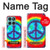S1870 Tie Dye Paix Etui Coque Housse pour Motorola Edge 60 Fusion