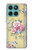 S2229 Fleurs millésimé Etui Coque Housse pour Motorola Edge 60 Fusion