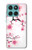 S2359 Fleur de prunier Etui Coque Housse pour Motorola Edge 60 Fusion