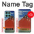 S2390 Katsushika Hokusai Fuji Rouge Etui Coque Housse pour Motorola Edge 60 Fusion