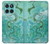 S2653 Dragon Vert Turquoise Pierre Graphique Etui Coque Housse pour Motorola Edge 60 Fusion