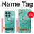 S2653 Dragon Vert Turquoise Pierre Graphique Etui Coque Housse pour Motorola Edge 60 Fusion