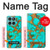 S2688 Aqua Copper Turquoise Graphic Gemme Etui Coque Housse pour Motorola Edge 60 Fusion