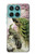 S2773 Paon Peinture brosse chinoise Etui Coque Housse pour Motorola Edge 60 Fusion