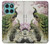 S2773 Paon Peinture brosse chinoise Etui Coque Housse pour Motorola Edge 60 Fusion