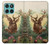 S2841 Renne de Noël millésimé Etui Coque Housse pour Motorola Edge 60 Fusion