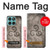 S2892 Symbole Triskele Texture de pierre Etui Coque Housse pour Motorola Edge 60 Fusion