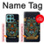 S3175 Hamsa Mosaïques main Etui Coque Housse pour Motorola Edge 60 Fusion