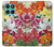 S3205 Fleurs Art Retro Etui Coque Housse pour Motorola Edge 60 Fusion