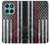S3687 Drapeau américain de pompier mince ligne rouge Etui Coque Housse pour Motorola Edge 60 Fusion