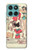 S3820 Poupée de papier de mode de cow-girl vintage Etui Coque Housse pour Motorola Edge 60 Fusion