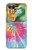 S1697 Tie Dye coloré imprimé graphique Etui Coque Housse pour Motorola Razr 70+,60+, Razr+ (2026, 2025, 2024)