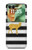 S2794 Noir et blanc rayé cerf d'or Sparkles Etui Coque Housse pour Motorola Razr 70+,60+, Razr+ (2026, 2025, 2024)