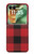 S2931 Rouge Buffle motif de vérification Etui Coque Housse pour Motorola Razr 70+,60+, Razr+ (2026, 2025, 2024)