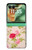 S3037 Jolie Flora Rose Cottage Etui Coque Housse pour Motorola Razr 70+,60+, Razr+ (2026, 2025, 2024)