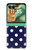 S3533 Bleu à pois Etui Coque Housse pour Motorola Razr 70+,60+, Razr+ (2026, 2025, 2024)