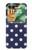 S3533 Bleu à pois Etui Coque Housse pour Motorola Razr 70+,60+, Razr+ (2026, 2025, 2024)