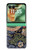 S3791 William Morris Strawberry Thief Fabric Etui Coque Housse pour Motorola Razr 70+,60+, Razr+ (2026, 2025, 2024)