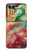 S4012 Veines dorées en marbre rouge Etui Coque Housse pour Motorola Razr 70+,60+, Razr+ (2026, 2025, 2024)