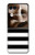 S1596 Noir et blanc rayé Etui Coque Housse pour Motorola Razr 70 Ultra, 60 Ultra, 50 Ultra, Ultra 2026, Ultra 2025