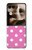 S2358 Rose à pois Etui Coque Housse pour Motorola Razr 70 Ultra, 60 Ultra, 50 Ultra, Ultra 2026, Ultra 2025