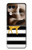 S2794 Noir et blanc rayé cerf d'or Sparkles Etui Coque Housse pour Motorola Razr 70 Ultra, 60 Ultra, 50 Ultra, Ultra 2026, Ultra 2025