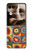 S3409 Carrés cercles concentriques Etui Coque Housse pour Motorola Razr 70 Ultra, 60 Ultra, 50 Ultra, Ultra 2026, Ultra 2025