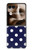 S3533 Bleu à pois Etui Coque Housse pour Motorola Razr 70 Ultra, 60 Ultra, 50 Ultra, Ultra 2026, Ultra 2025