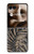 S3692 Feuilles de palmier gris noir Etui Coque Housse pour Motorola Razr 70 Ultra, 60 Ultra, 50 Ultra, Ultra 2026, Ultra 2025
