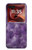S3713 Graphique violet améthyste à quartz imprimé Etui Coque Housse pour Motorola Razr 70 Ultra, 60 Ultra, 50 Ultra, Ultra 2026, Ultra 2025