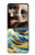 S4005 Peinture à l'huile Grandes vagues Etui Coque Housse pour Motorola Razr 70 Ultra, 60 Ultra, 50 Ultra, Ultra 2026, Ultra 2025