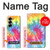 S1697 Tie Dye coloré imprimé graphique Etui Coque Housse pour Samsung Galaxy Z Fold 7