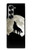 S1981 Loup hurlant à la lune Etui Coque Housse pour Samsung Galaxy Z Fold 7