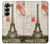 S2108 Tour Eiffel de Paris Carte postale Etui Coque Housse pour Samsung Galaxy Z Fold 7