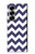 S2345 Marine Bleu Shavron Zig zag Etui Coque Housse pour Samsung Galaxy Z Fold 7