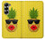 S2443 Baiser drôle d'ananas Lunettes de soleil Etui Coque Housse pour Samsung Galaxy Z Fold 7