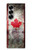 S2490 Canada Feuille d'érable Drapeau Texture Etui Coque Housse pour Samsung Galaxy Z Fold 7