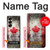 S2490 Canada Feuille d'érable Drapeau Texture Etui Coque Housse pour Samsung Galaxy Z Fold 7