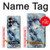 S2689 Bleu Marbre Texture Imprimé graphique Etui Coque Housse pour Samsung Galaxy Z Fold 7