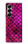 S3051 Rose Sirène écailles de poisson Etui Coque Housse pour Samsung Galaxy Z Fold 7