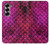 S3051 Rose Sirène écailles de poisson Etui Coque Housse pour Samsung Galaxy Z Fold 7